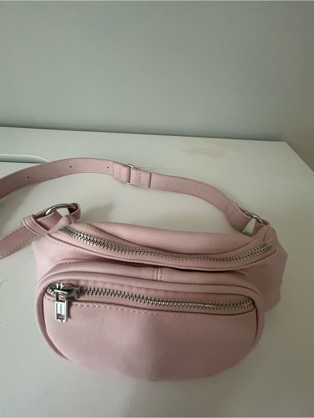 Brandy Melville Blush Pink Leather Belt Bag